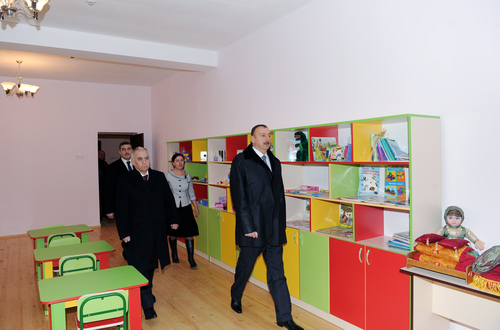 President Ilham Aliyev inspects newly-repaired and reconstructed orphanage-kindergartens in Baku (PHOTO)