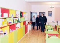 President Ilham Aliyev inspects newly-repaired and reconstructed orphanage-kindergartens in Baku (PHOTO)