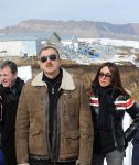 President Ilham Aliyev and his spouse inspect construction of Shahdag Winter and Summer Tourism Complex in Gusar (PHOTO)