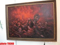 "20 лет без Ходжалы" - работы азербайджанского художника Назима Мамедова (фотосессия)