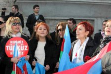 Народная артистка Азербайджана Зульфия Ханбабаева рассказала об участии в митинге в Стамбуле - "Все мы - ходжалинцы, все мы - карабахцы!" (фото)