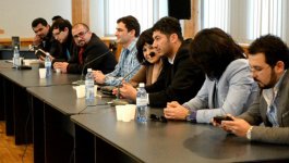 В Баку состоялась презентация книги "Общество мертвых писателей" (фотосессия)