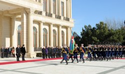 В Баку состоялась церемония официальной встречи Президента Грузии (ФОТО)