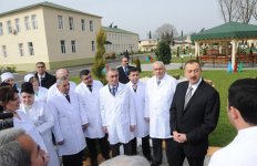 Президент Азербайджана принял участие в открытии Астаринской центральной райбольницы (ФОТО)