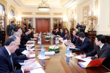 Под председательством Мехрибан Алиевой состоялось заседание Оргкомитета конкурса "Евровидение-2012" (ФОТО)