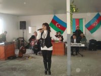 Народная артистка Азербайджана Назпери Досталиева выступила с праздничными концертами перед солдатами (фото)