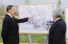 Президент Азербайджана принял участие в открытии дороги Газахбейли-Ашагы Салахлы (ФОТО)