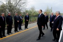 Президент Азербайджана принял участие в открытии дороги Газахбейли-Ашагы Салахлы (ФОТО)