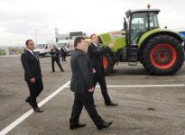 Президент Азербайджана принял участие в открытии ООО "Агстафа Агросервис" (ФОТО)