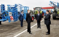 Президент Азербайджана принял участие в открытии ООО "Агстафа Агросервис" (ФОТО)