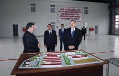 Президент Азербайджана принял участие в открытии ООО "Агстафа Агросервис" (ФОТО)