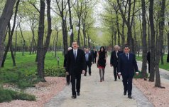 Президент Азербайджана прибыл в Товузский район (ФОТО)