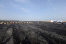 Президент Азербайджана принял участие в церемонии сдачи в эксплуатацию новой взлетно-посадочной полосы в аэропорту Гейдар Алиев (ФОТО)