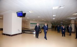 Президент Азербайджана принял участие в церемонии сдачи в эксплуатацию новой взлетно-посадочной полосы в аэропорту Гейдар Алиев (ФОТО)