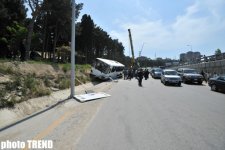 Road Police releases official information with regard to accident in Baku (version 3) (PHOTOS)