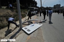 Road Police releases official information with regard to accident in Baku (version 3) (PHOTOS)