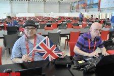 Первые кадры из пресс-центра "Baku Crystal Hall", где журналисты готовятся к конкурсу (фотосессия)