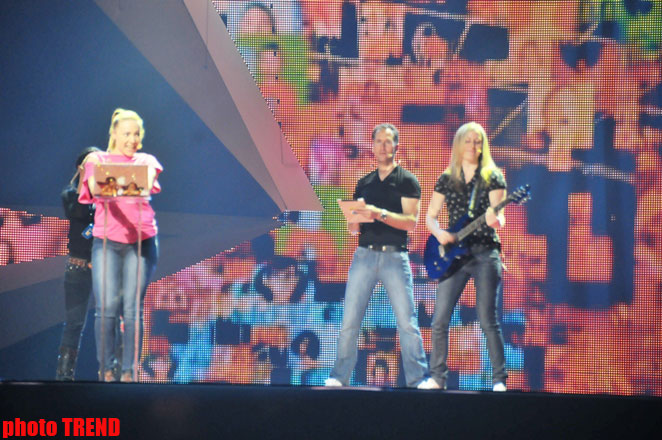 Eurovision-2012 San Marino participant sings song in Baku (PHOTO)