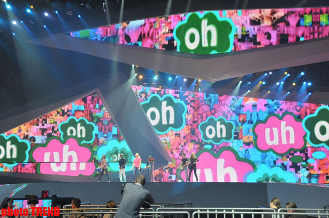 Eurovision-2012 San Marino participant sings song in Baku (PHOTO)