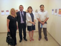 В Израиле состоялось открытие выставки азербайджанской карикатуры (фотосессия)