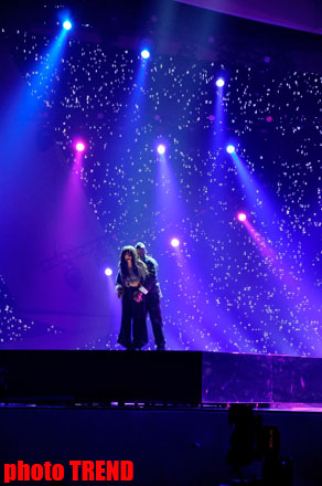 Фаворит "Евровидения 2012" на сцене "Baku Crystal Hall" (фотосессия)
