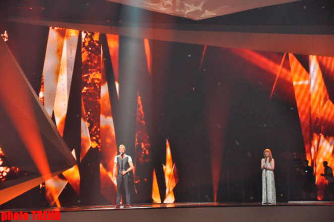 Участник "Евровидения 2012" перед юбилеем  провел  репетицию в "Baku Crystal Hall" (фотосессия)