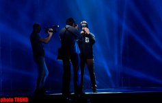 Eurovision-2012 Lithuanian participant performs on Baku Crystal Hall stage (PHOTO)