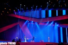 Финалистка "Евровидения 2012" Анггун на сцене "Baku Crystal Hall" (фотосессия)