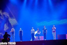 Финалистка "Евровидения 2012" Анггун на сцене "Baku Crystal Hall" (фотосессия)
