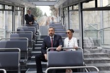 Azerbaijani President opens Baku Funicular and pedestrian underpass (PHOTO)
