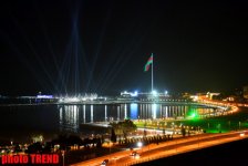 Ночной Баку отмечает финал «Евровидения-2012» (ФОТО)