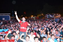 Ночной Баку отмечает финал «Евровидения-2012» (ФОТО)