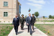 Ильхам Алиев принял участие в открытии здания штаба  воинской части в Кенгерлинском районе (ФОТО)