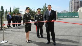Президент Азербайджана принял участие в открытии нового жилого комплекса минобороны в Баку (ФОТО)