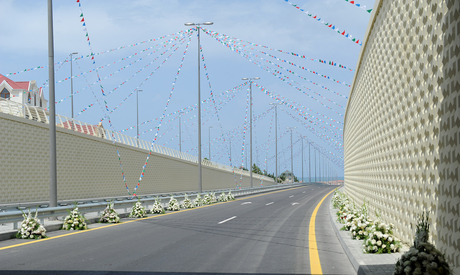 President Ilham Aliyev gets acquainted with works of reconstruction of Bilgah-Sumgayit motor highway (PHOTO)