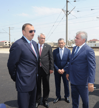 President Ilham Aliyev gets acquainted with works of reconstruction of Bilgah-Sumgayit motor highway (PHOTO)