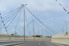 President Ilham Aliyev gets acquainted with works of reconstruction of Bilgah-Sumgayit motor highway (PHOTO)