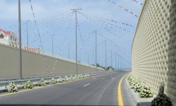 President Ilham Aliyev gets acquainted with works of reconstruction of Bilgah-Sumgayit motor highway (PHOTO)