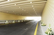 President Ilham Aliyev gets acquainted with works of reconstruction of Bilgah-Sumgayit motor highway (PHOTO)