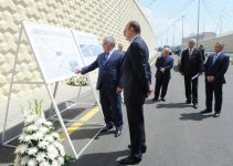 President Ilham Aliyev gets acquainted with works of reconstruction of Bilgah-Sumgayit motor highway (PHOTO)