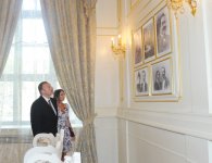 Президент Азербайджана и его супруга приняли участие в открытии Дворца счастья после капремонта (ФОТО)