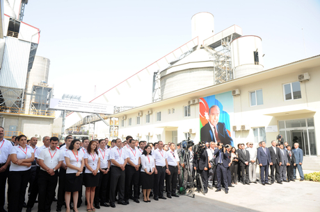 New cement plant opened in Baku (PHOTO)