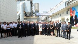 New cement plant opened in Baku (PHOTO)
