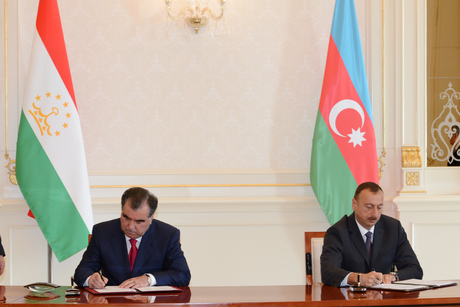 Azerbaijan, Tajikistan sign number of intergovernmental agreements (PHOTO)