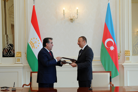 Azerbaijan, Tajikistan sign number of intergovernmental agreements (PHOTO)