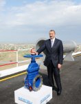 Президент Азербайджана принял участие в церемонии закладки фундамента Ширван-Муганской водопроводной системы в Гаджигабуле (ФОТО)