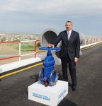 Президент Азербайджана принял участие в церемонии закладки фундамента Ширван-Муганской водопроводной системы в Гаджигабуле (ФОТО)