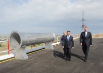 Президент Азербайджана принял участие в церемонии закладки фундамента Ширван-Муганской водопроводной системы в Гаджигабуле (ФОТО)