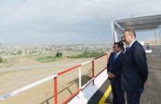 Президент Азербайджана принял участие в церемонии закладки фундамента Ширван-Муганской водопроводной системы в Гаджигабуле (ФОТО)