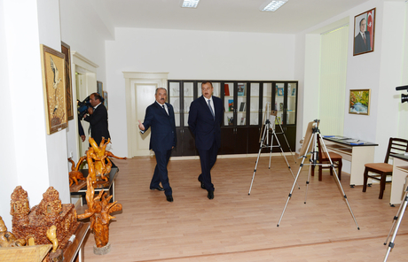 Президент Азербайджана принял участие в открытии Творческого центра им. Гейдара Алиева в Джалилабаде (ФОТО)